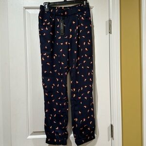 W118 by Walter Baker blue printed pull on track pants. Size S